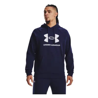 Hőszigetelt kapucnis férfi pulóver UNDER ARMOUR UA Rival Fleece Logo HD-NVY