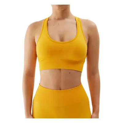 Női edző sportmelltartó 4F SPORT BRA-4FWSS24USBAF116-70S-ORANGE