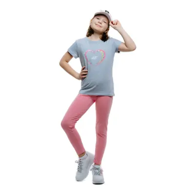 Lányok leggings 4F JUNIOR TIGHTS CAS F039-56S-LIGHT PINK