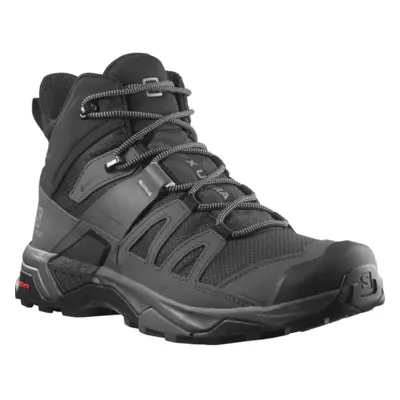 Pánska členková turistická obuv SALOMON X Ultra 4 M Mid GTX black magnet pearl blue