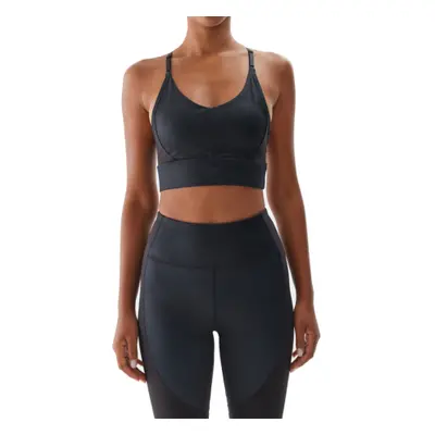 Női edző sportmelltartó 4F SPORT BRA-WAW24USBAF138-22S-ANTHRACITE