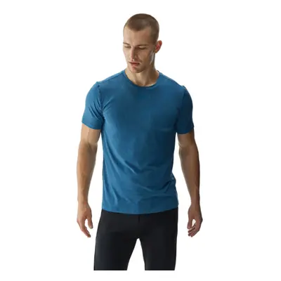 Rövid ujjú férfi edzőing 4F TSHIRT FNK-WAW24TFTSM1003-46M-TEAL MELANGE