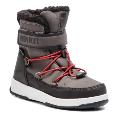 Fiúk magas téli csizma MOON BOOT Boy Boot black castlerock