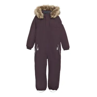 Gyermek téli overál COLOR KIDS Coverall W. Fake Fur, fudge