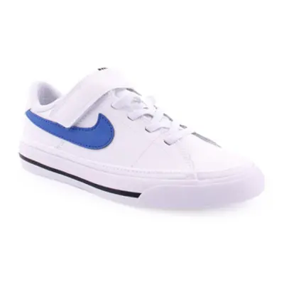 Fiú járócipő NIKE Court Legacy white black game royal