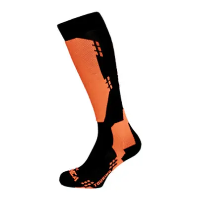 Sí térdzokni (zokni) TECNICA Touring ski socks, black orange