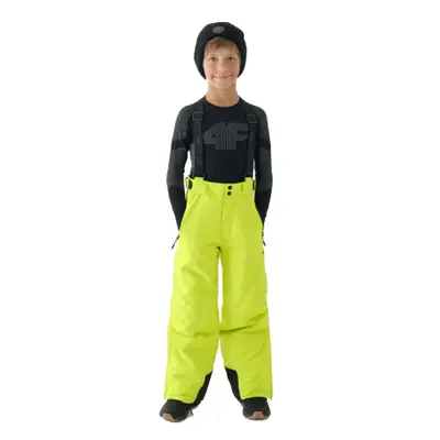 Fiú sínadrág 4F JUNIOR TROUSERS FNK-JWAW24TFTRM656-45S-CANARY GREEN