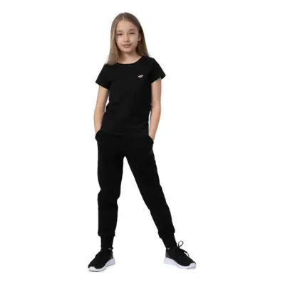 Lányok melegítőnadrágja 4F JUNIOR TROUSERS CAS F130-20S-DEEP BLACK