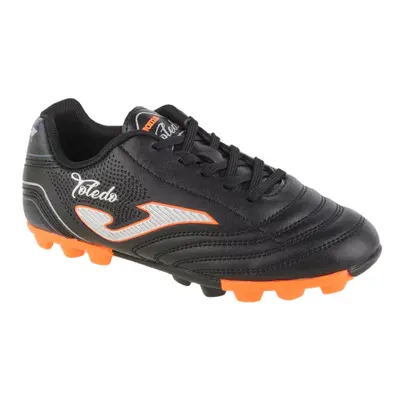 Chlapčenské futbalové kopačky outdoorové JOMA Toledo Jr HG black orange