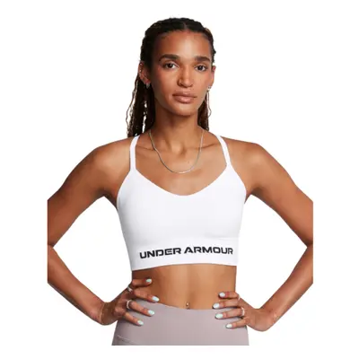 Női edző sportmelltartó UNDER ARMOUR Vanish Seamless Low Bra-WHT