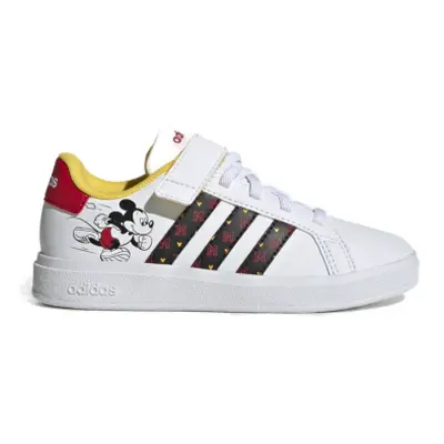 Dievčenská rekreačná obuv ADIDAS Grand Court Mickey cloud white core black better scarlet