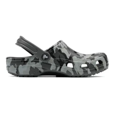 Fiú crocs (rekreációs lábbeli) CROCS Classic Camo Clog K black grey