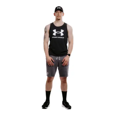 Ujj nélküli férfi póló UNDER ARMOUR UA SPORTSTYLE LOGO TANK-BLK 001