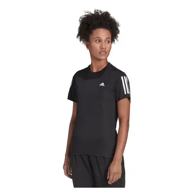 Rövid ujjú női futópóló ADIDAS Wms Own The Run T-Shirt Black