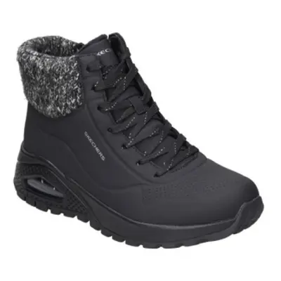 Női téli bokacsizma SKECHERS Uno Rugged Darling Daze black black