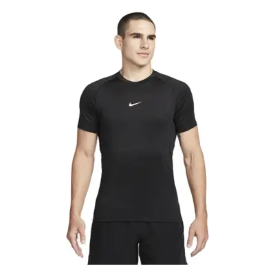 Rövid ujjú férfi edzőing NIKE PRO DF SLIM TOP SS-010 BLACK WHITE