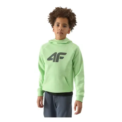 Fiú pulóver cipzárral 4F JUNIOR SWEATSHIRT-4FJWSS24TSWSM0925-42S-LIGHT GREEN