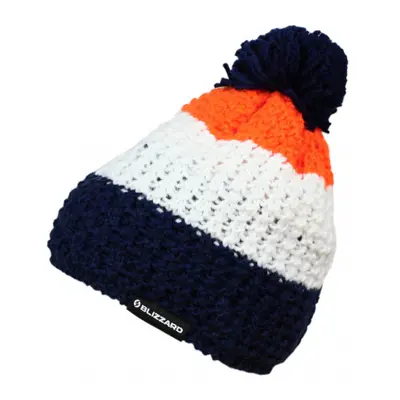 Téli sapka BLIZZARD Tricolor, blue white orange