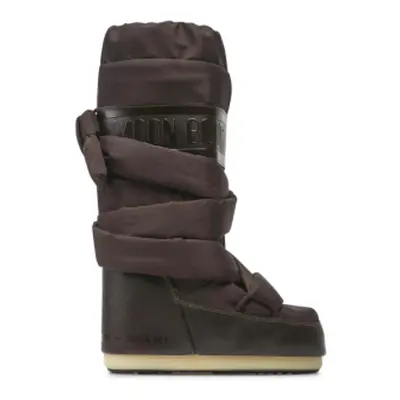 Női magas téli csizma MOON BOOT Icon Mega Lace dark brown