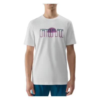 Rövid ujjú férfi póló 4F TSHIRT-4FWSS24TTSHM1288-10S-WHITE