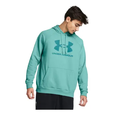 Hőszigetelt kapucnis férfi pulóver UNDER ARMOUR UA Rival Fleece Logo HD-GRN 482