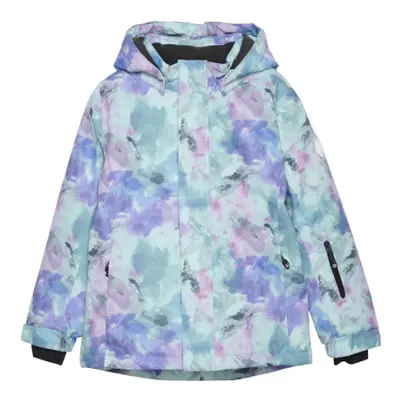 Lány sídzseki COLOR KIDS Ski Jacket - AOP, violet tulle