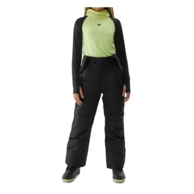 Lányok sínadrág 4F JUNIOR TROUSERS FNK-JAW23TFTRF353-21S-BLACK