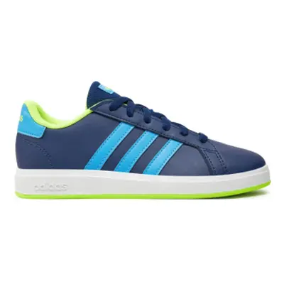 Chlapčenská rekreačná obuv ADIDAS Grand Court 2.0 dark blue blue rush lucid lemon