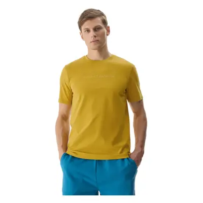 Pánske tričko s krátkym rukávom 4F TSHIRT-4FWSS24TTSHM1156-71S-YELLOW