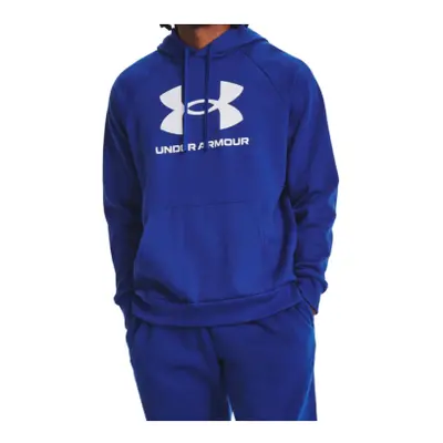 Hőszigetelt kapucnis férfi pulóver UNDER ARMOUR UA Rival Fleece Logo HD-BLU