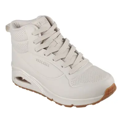 Női szabadidős lábbelik SKECHERS Uno Lace Up High off white