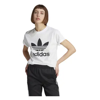 Rövid ujjú női póló ADIDAS ORIGINALS TREFOIL TEE-IK4036-white