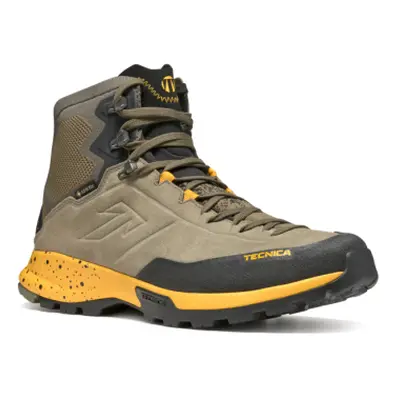 Férfi bokatúra teljes bőrcipő TECNICA Forge Hike MID GTX Ms, dark olive yellow