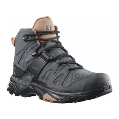 Női boka túracipő SALOMON X Ultra 4 Mid GTX W ebony mocha mousse almond cream