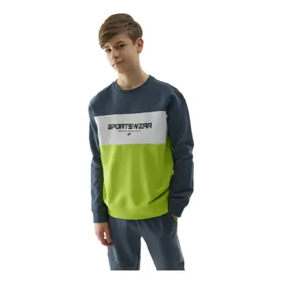 Fiú pulóver 4F JUNIOR SWEATSHIRT-4FJWSS24TSWSM0923-72N-LEMON NEON