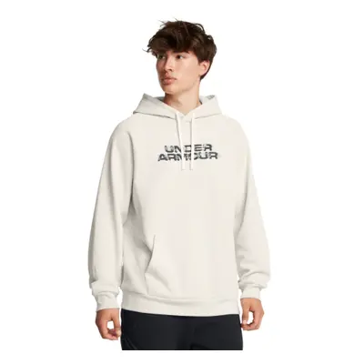 Hőszigetelt kapucnis férfi pulóver UNDER ARMOUR UA Rival Flc Txtr CG Hoodie-WHT