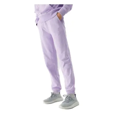 Lányok melegítőnadrágja 4F JUNIOR TROUSERS-JAW23TTROF426-52S-LIGHT VIOLET