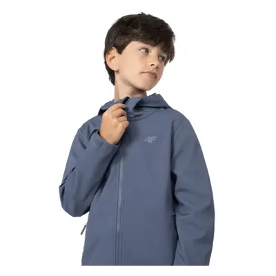 Fiú túra softshell kabát 4F JUNIOR SOFTSHELL JACKET M091-32S-DENIM