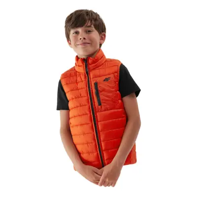 Fiú mellény 4F JUNIOR VEST-JAW23TVJAM040-70S-ORANGE