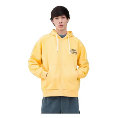 Férfi pulóver cipzárral 4F SWEATSHIRT-4FWSS24TSWSM1029-71S-YELLOW