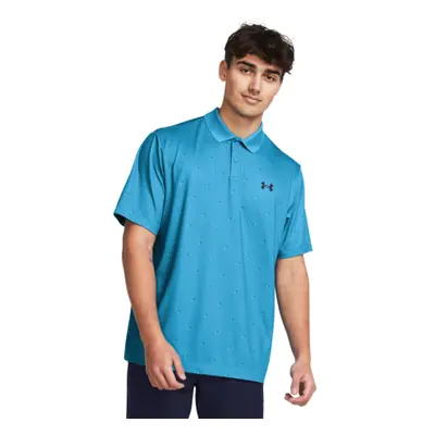 Rövid ujjú férfi edzőpóló UNDER ARMOUR UA Perf 3.0 Printed Polo-BLU