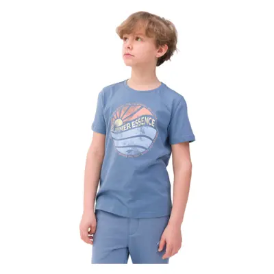 Fiú rövid ujjú póló 4F JUNIOR TSHIRT-4FJWSS24TTSHM1135-32S-DENIM