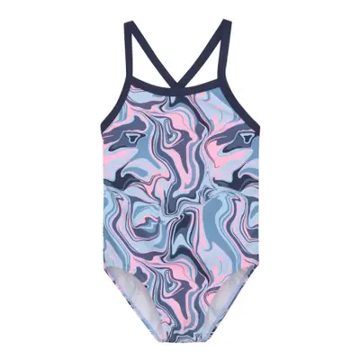 Lányok fürdőruha COLOR KIDS Swimsuit Sporty, AOP, cerulean