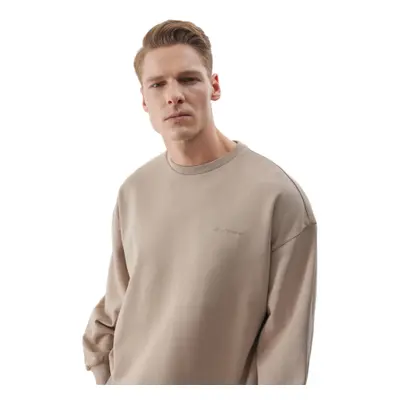 Férfi pulóver 4F SWEATSHIRT-4FWSS24TSWSM1027-83S-BEIGE