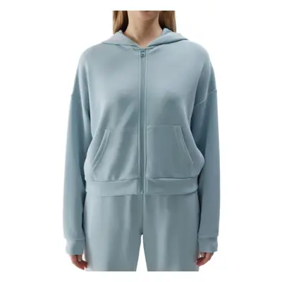 Női kapucnis pulóver 4F SWEATSHIRT-4FWSS24TSWSF1002-34S-LIGHT BLUE