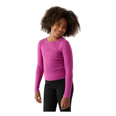 Hosszú ujjú lány póló 4F JUNIOR LONGSLEEVE-JWAW24TLONF292-53S-DARK PINK