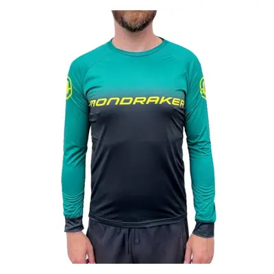 Hosszú ujjú kerékpáros mez MONDRAKER Enduro Trail Jersey long, british racing green black yellow