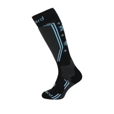 Női sí térdzokni (zokni) BLIZZARD Viva Warm ski socks, black grey blue