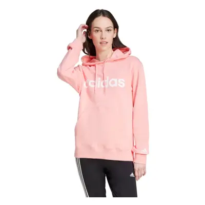 Női kapucnis pulóver ADIDAS W LIN FT HD-IY9186-Pink