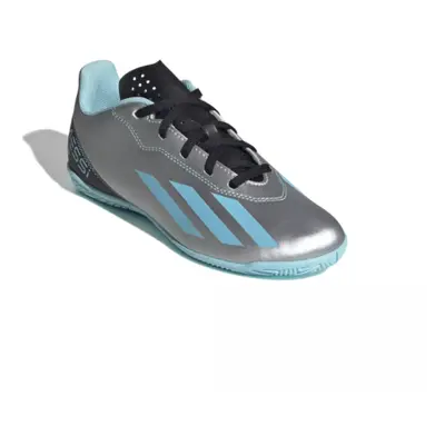 Juniorské futbalové kopačky halové ADIDAS X CRAZYFAST MESSI 4 SILVMT BLIBLU CBLACK_IE4070_tf